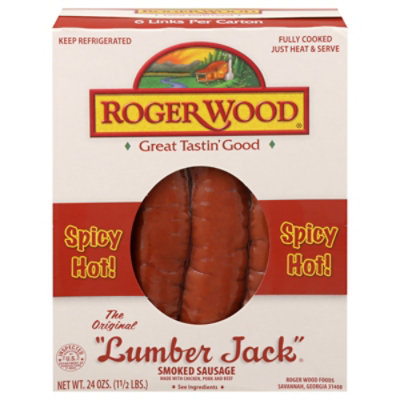 Roger Wood Lumberjack Hot Sausage - 24 OZ - Image 3