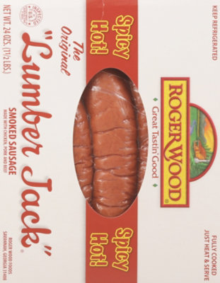 Roger Wood Lumberjack Hot Sausage - 24 OZ - Image 6