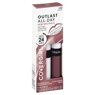 Cg Outlast All Day Lip Color With Top Coat Rosie 130 - EA - Image 1