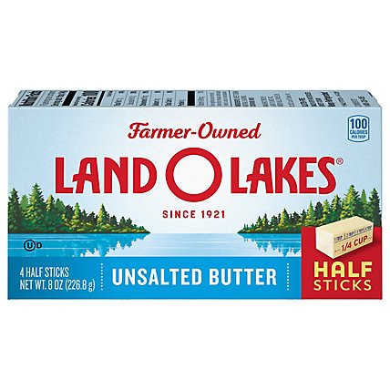 Land O Lakes Unsalted Butter In Half Sticks 4 Count - 8 Oz - Image 3