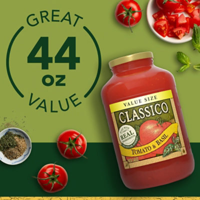 Classico Tomato & Basil Pasta Sauce Value Size Jar - 44 Oz - Image 5