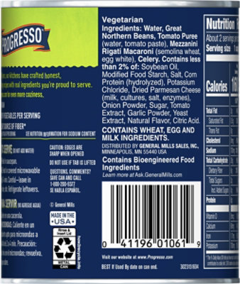 Progresso Vegetable Classics Macaroni & Bean Pasta Fagioli - 19 OZ - Image 5