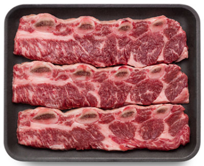 Haggen USDA Choice Beef Kalbi Marinated Flanken Cut Chuck Short Ribs From Ranches in the PNW- 1 lb.