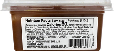 Once Upon Carrot Straw Pear 7 Month - 4 OZ - Image 2