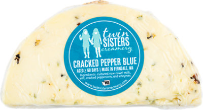 Twin Sisters Peppercorn Blue Cheese - Lb - Image 1