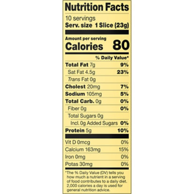 Alpine Lace Cheese Sliced 25% Reduced Fat Muenster - 8 Oz - Image 2