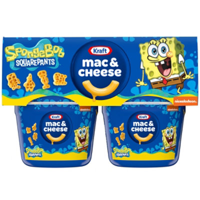Kraft Macaroni & Cheese Easy Microwavable Dinner with Frozen II Shapes Cups - 4-1.9 Oz