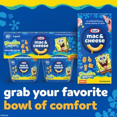 Kraft Mac & Cheeses Macaroni and Cheese Microwavable Dinner SpongeBob SquarePants - 4 - 1.9 Ozs - Image 6