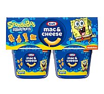 Kraft Macaroni & Cheese Easy Microwavable Dinner with Frozen II Shapes Cups - 4-1.9 Oz