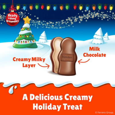 Kinder Hollow Milk Chocolate Santa Ornament Holiday Gift 3 Count - 1.58 Oz - Image 5