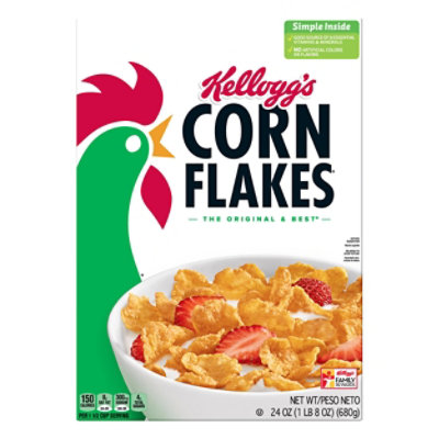 Corn Flakes Breakfast Cereal 8 Vitamins and Minerals Original - 24 Oz - Image 3