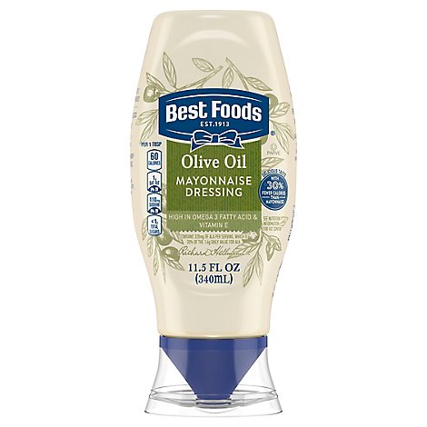 Best Foods Squeeze Mayonnaise Dressing With Olive Oil - 11.5 Oz
