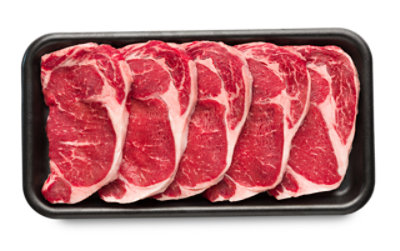 Beef Rib Steak Thin Boneless Imported Value Pack - 2 Lb
