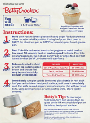 Betty Crocker Angel Food Confetti Cake Mix - 16.7 OZ - Image 6