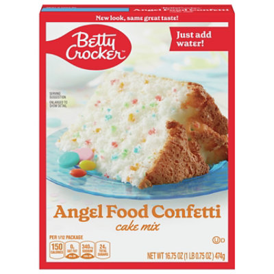 Betty Crocker Angel Food Confetti Cake Mix - 16.7 OZ - Vons