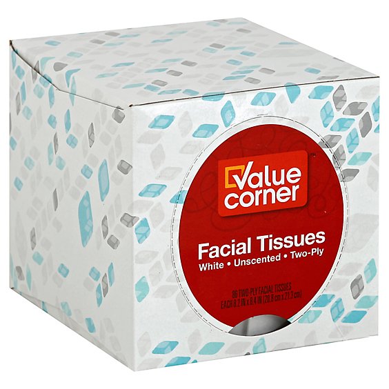 Value Corner Facial Tissue Cube - 86 CT