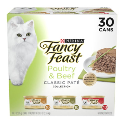Fancy Feast Liver And Chicken Pate Wet Cat Food Pack - 30-3 Oz