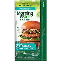 MorningStar Farms Meatless Chicken Patties Plant Based Protein Original 8 Count - 20 Oz - Image 2