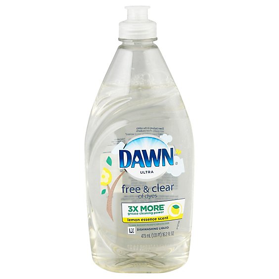 Dawn Free & Clear Lemon Essence Dishwashing Liquid Dish Soap - 16.2 Fl. Oz.