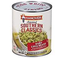 Hanover Beans Seasoned Baby Lima Southern Classics - 29 Oz
