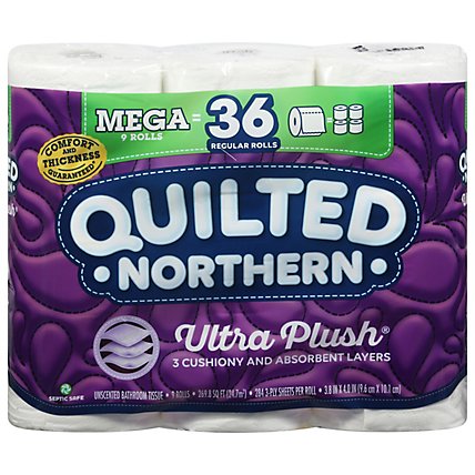 Quilted Northern Ultra Plush 9 Mega Roll Toilet Paper - 9 RL - Image 2