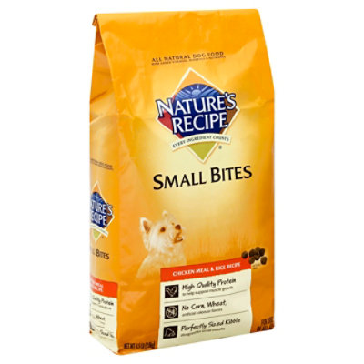 Nature's recipe small hot sale bites dog food