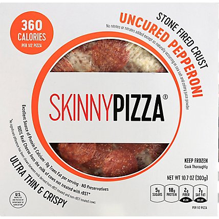 Skinnypiz Pizza Uncured Pepperoni - 10.7 OZ - Image 2