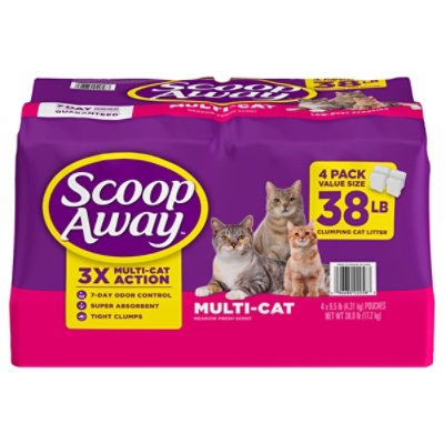 Scoop away outlet low dust