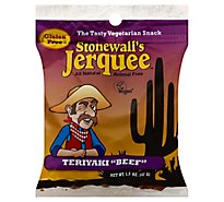 Stonewalls Jerquee Vegetarian Teriyaki Beef Snack - 1.5 Oz.