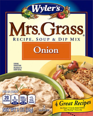 Wlyers Mrs Grass Soup & Dip Onion Mix - 2 OZ - Image 2