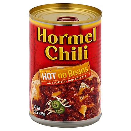 Hormel Hot Chili Without Beans - 15 OZ - Image 1