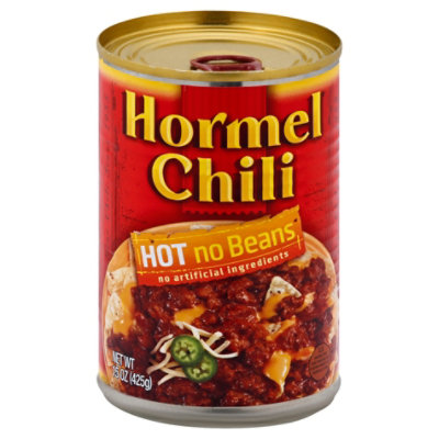 Hormel Hot Chili Without Beans - 15 OZ - Image 1