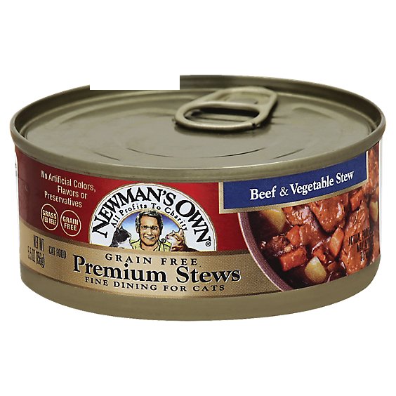 Newmans Cat Premium Stew Beef & Veg Grain Free - 5.5 OZ