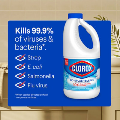 Clorox No Splash Liquid Bleach Regular - 40 Fl. Oz. - Image 4