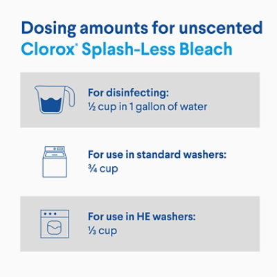 Clorox Splash-less Liquid Bleach Regular - 40 FZ - Image 5