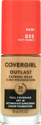 Covergirl Outlast Extreme Wear 3-in-1 Foundation 855 Soft Honey - 1 Fl. Oz.