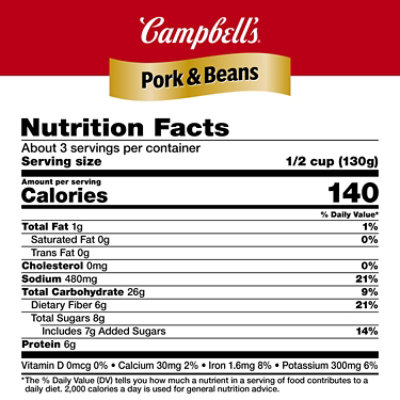 Campbell's Pork and Beans - 14.8 Oz - Image 4