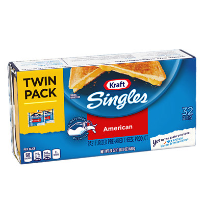 Save on Kraft Singles Sharp Cheddar Cheese Slices - 16 ct Order Online  Delivery