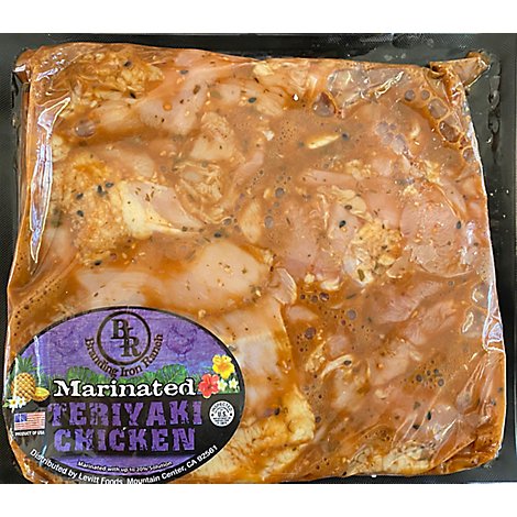 Branding Iron Ranch Chicken Thigh Boneless Skinless Teriyaki Chicken - 0.50 Lb