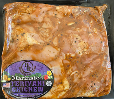 Branding Iron Ranch Chicken Thigh Boneless Skinless Teriyaki Chicken - 0.50 Lb