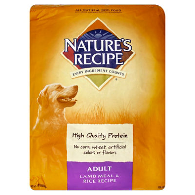 Natures Recipe Lamb And Rice 15 LB Shaw s