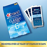 Crest 3D Whitestrips Classic Vivid 6 Levels Whiter Dental Whitening Kit - 10 Count - Image 3