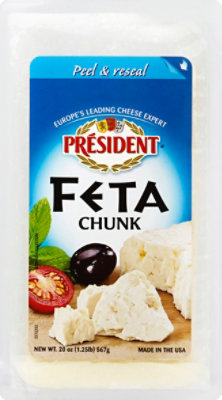 President Feta Chunk Cheese - 20 Oz - Image 2