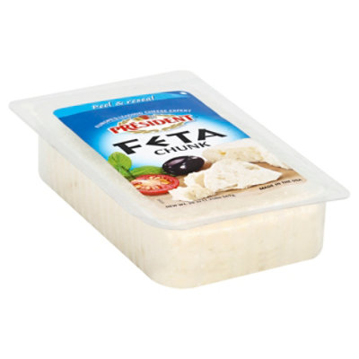 President Feta Chunk Cheese - 20 Oz - Image 1