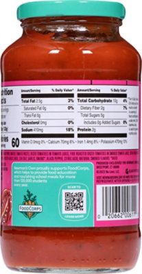 Newman's Own Fire Roasted Tomato & Garlic Pasta Sauce - 24 Oz. - Image 6