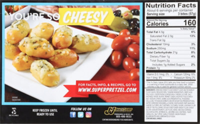 Soft Pretzel Mozzerella Cheese Bites - 13 OZ - Image 5