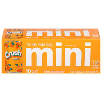 Crush Orange Soda In Mini Cans - 10-7.5 Fl. Oz. - Image 3