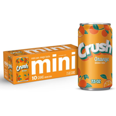 Crush Orange Soda In Mini Cans - 10-7.5 Fl. Oz. - Image 1