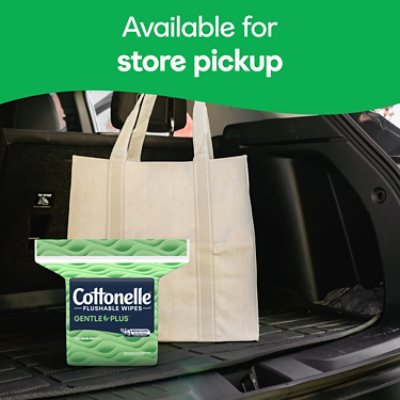 Cottonelle GentlePlus Flushable Wipes with Aloe & Vitamin E Refill Bag - 42 Count - Image 4