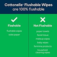 Cottonelle GentlePlus Flushable Wet Wipes with Aloe & Vitamin E Refill Pack - 168 Count - Image 7